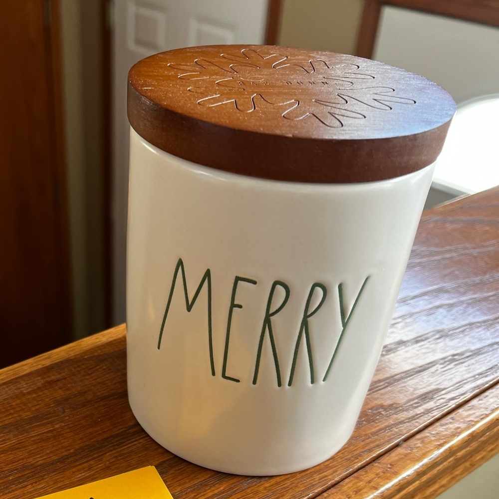 Rae Dunn - mini Merry canister